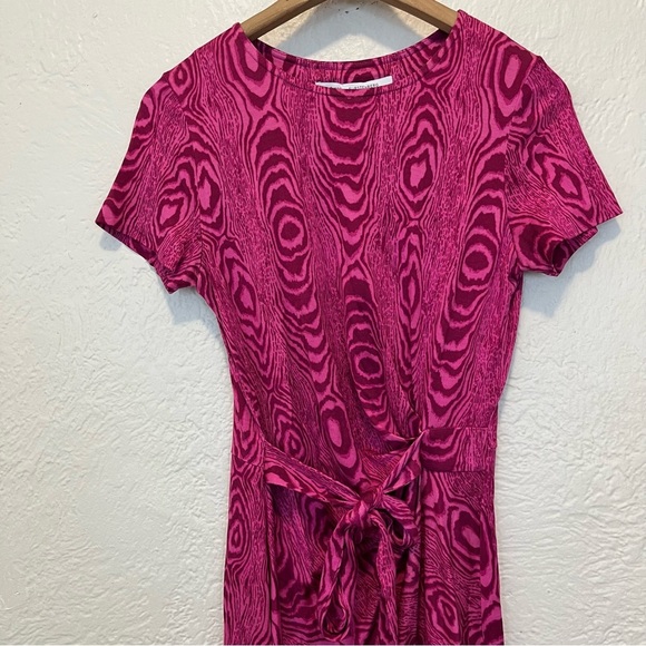 Diane von Furstenberg Zoe Dress 8 Silk Pink - Picture 4 of 9